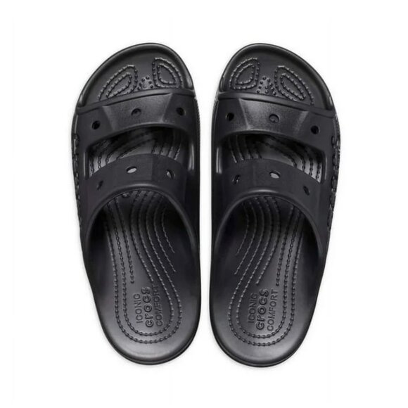 Crocs Unisex Baya Slide Sandals Size M5/W7 BLACK - Picture 3 of 4